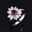 14K GOLD 0.84 CTW NATURAL RUBY & DIAMOND RING