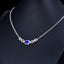 14K GOLD 2.92 CTW NATURAL SAPPHIRE & DIAMOND NECKLACE