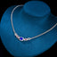 14K GOLD 2.92 CTW NATURAL SAPPHIRE & DIAMOND NECKLACE