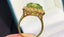 14K GOLD 8.33 CTW NATURAL TOURMALINE & DIAMOND RING