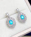 14K GOLD 1.00 CT NATURAL PARAIBA TOURMALINE EARRINGS