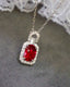 14K GOLD 1.42 CTW NATURAL RUBY & DIAMOND PENDANT