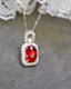 14K GOLD 1.42 CTW NATURAL RUBY & DIAMOND PENDANT