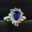 14K GOLD 2.34 CTW NATURAL SAPPHIRE & DIAMOND RING