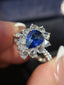 14K GOLD 2.34 CTW NATURAL SAPPHIRE & DIAMOND RING