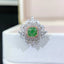 GIA CERTIFIED 14K GOLD 1.53 CTW NATURAL GREEN DIAMOND & DIAMOND RING