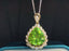 14K GOLD 8.67 CTW NATURAL TOURMALINE & DIAMOND PENDANT