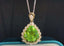 14K GOLD 8.67 CTW NATURAL TOURMALINE & DIAMOND PENDANT