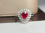 14K GOLD 1.25 CT NATURAL RUBY & DIAMOND RING