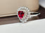 14K GOLD 1.25 CT NATURAL RUBY & DIAMOND RING