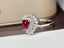 14K GOLD 1.25 CT NATURAL RUBY & DIAMOND RING