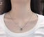 14K GOLD 2.51 CTW NATURAL AQUAMARINE & DIAMOND NECKLACE