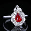 14K GOLD 1.98 CTW NATURAL RUBY & DIAMOND RING