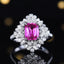 14K GOLD 2.68 CTW NATURAL PADPARADSCHA SAPPHIRE & DIAMOND RING/PENDANT