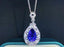 14K GOLD 4.02 CTW NATURAL TANZANITE & DIAMOND PENDANT