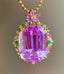 14K GOLD 37.58 CT NATURAL KUNZITE PENDANT