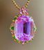 14K GOLD 37.58 CT NATURAL KUNZITE PENDANT