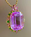 14K GOLD 37.58 CT NATURAL KUNZITE PENDANT