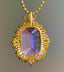 14K GOLD 37.58 CT NATURAL KUNZITE PENDANT