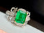 14K GOLD 2.00 CT NATURAL EMERALD & DIAMOND RING