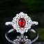 14K GOLD 1.01 CTW NATURAL RUBY & DIAMOND RING