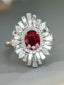 14K GOLD 2.39 CTW NATURAL RUBY & DIAMOND RING