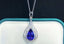 14K GOLD 2.26 CTW NATURAL TANZANITE & DIAMOND PENDANT