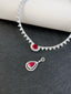 14K GOLD 3.19 CTW NATURAL RUBY & DIAMOND NECKLACE