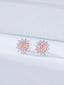 14K GOLD 0.55 CTW NATURAL PINK DIAMOND & DIAMOND EARRINGS