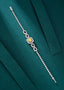 14K GOLD 2.46 CTW NATURAL YELLOW DIAMOND & DIAMOND BRACELET