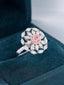 GIA CERTIFIED 14K GOLD 2.43 CTW NATURAL PINK DIAMOND & DIAMOND RING