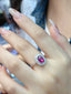 14K GOLD 1.25 CT NATURAL RUBY & DIAMOND RING