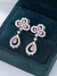 14K GOLD 3.06 CTW NATURAL PINK DIAMOND & DIAMOND EARRINGS