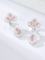 14K GOLD 3.06 CTW NATURAL PINK DIAMOND & DIAMOND EARRINGS