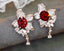 14K GOLD 2.71 CTW RUBY & DIAMOND EARRINGS