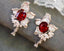 14K GOLD 2.71 CTW RUBY & DIAMOND EARRINGS