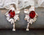 14K GOLD 2.71 CTW RUBY & DIAMOND EARRINGS