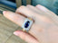 14K GOLD 3.04 CTW VIVID BLUE NATURAL SAPPHIRE & DIAMOND RING