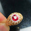 14K GOLD 2.14 CTW NATURAL RUBY & DIAMOND RING