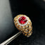 14K GOLD 2.14 CTW NATURAL RUBY & DIAMOND RING