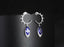 14K GOLD 1.55 CTW NATURAL TANZANITE & DIAMOND EARRINGS