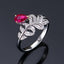 14K GOLD 0.67 CTW NATURAL RUBY & DIAMOND RING