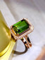 14K GOLD 4.05 CT NATURAL TOURMALINE & DIAMOND RING