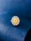 14K GOLD 2.13 CTW NATURAL YELLOW DIAMOND & DIAMOND RING/PENDANT