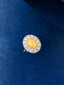 14K GOLD 2.13 CTW NATURAL YELLOW DIAMOND & DIAMOND RING/PENDANT