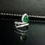 14K GOLD 1.37 CTW VIVID GREEN NATURAL EMERALD & DIAMOND RING