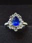 14K GOLD 2.06 CTW NATURAL SAPPHIRE & DIAMOND RING