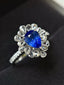 14K GOLD 2.06 CTW NATURAL SAPPHIRE & DIAMOND RING