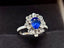 14K GOLD 2.06 CTW NATURAL SAPPHIRE & DIAMOND RING