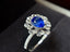 14K GOLD 2.06 CTW NATURAL SAPPHIRE & DIAMOND RING